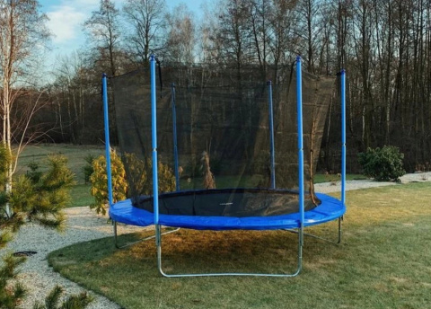 TRAMPOLINA OGRODOWA 8FT 252CM DLA DZIECI Z DRABINKĄ TRAMPOLINA OGRODOWA 8FT 252CM DLA DZIECI Z DRABINKĄ