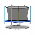 TRAMPOLINA OGRODOWA 8FT 252CM DLA DZIECI Z DRABINKĄ