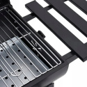 Duży Grill Ogrodowy Węglowy Z DUŻYM RUSZTEM 70x35 cm Beczka z Termometrem